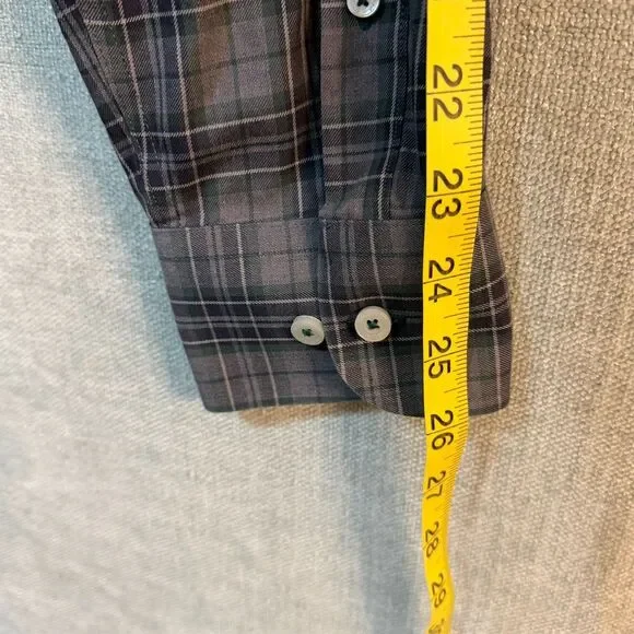 UNTUCKit Shirt Mens XL Gray Plaid Devitt WF Long Sleeve Button Down Cotton Soft - Picture 6 of 10